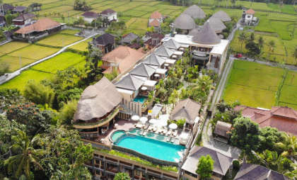 Beachfront villa in Bali