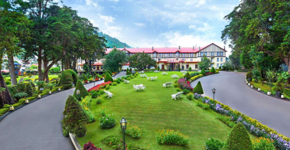 Grand Hotel gardens in Sri Lanka